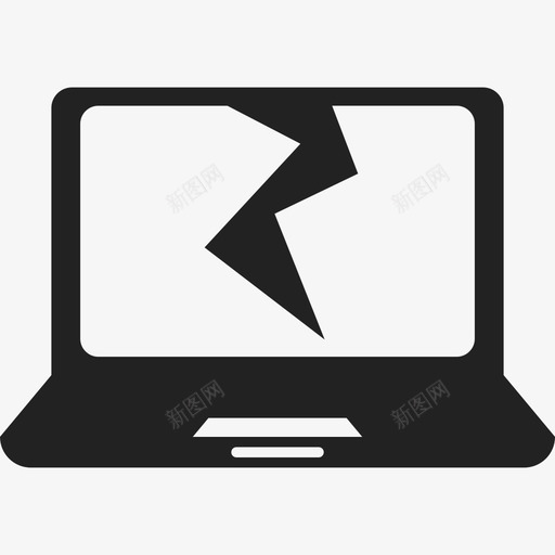 坏了的笔记本电脑电脑电脑图标svg_新图网 https://ixintu.com 坏了的笔记本电脑 电脑 电脑图标