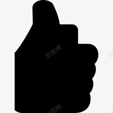 手举大拇指社交facebook包图标图标