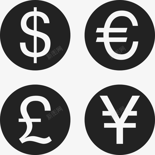 不同的货币商业货币图标svg_新图网 https://ixintu.com 不同的货币 商业 货币