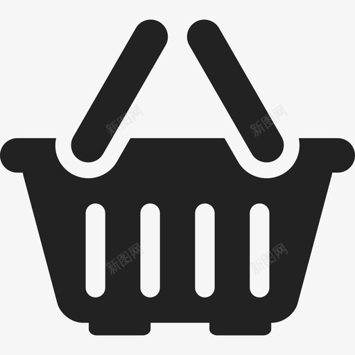 空购物篮工具和用具通用14图标svg_新图网 https://ixintu.com 工具和用具 空购物篮 通用14