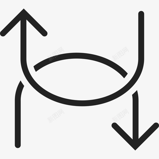 两个弯曲的箭头箭头箭头包图标svg_新图网 https://ixintu.com 两个弯曲的箭头 箭头 箭头包