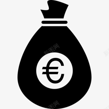 欧元钱袋商业钱钱图标图标