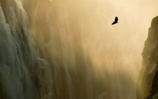 EagleWaterfall天空白云蓝天白云合成场背景