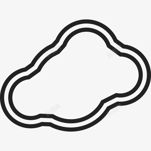 单云自然ios7高级填充2图标svg_新图网 https://ixintu.com ios7高级填充2 单云 自然