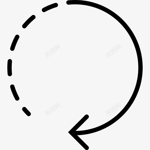 带点的圆箭头箭头箭头包图标svg_新图网 https://ixintu.com 带点的圆箭头 箭头 箭头包