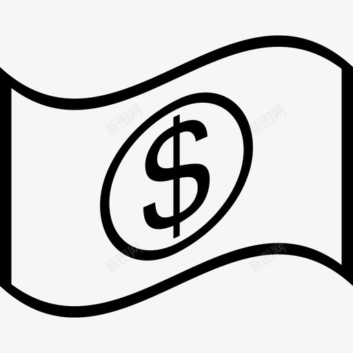 一美元的钞票商业金钱图标svg_新图网 https://ixintu.com 一美元的钞票 商业 金钱