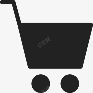 网上购物车商业ios7黑色图标图标