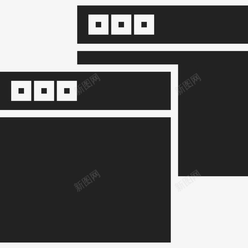两个Web浏览器Webios7premiumfill2图标svg_新图网 https://ixintu.com Web ios7 premium fill 2 两个Web浏览器