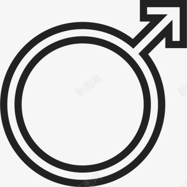 男性性别符号标志ios7高级填充2图标图标