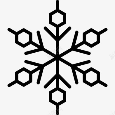 雪花形状雪花图标图标