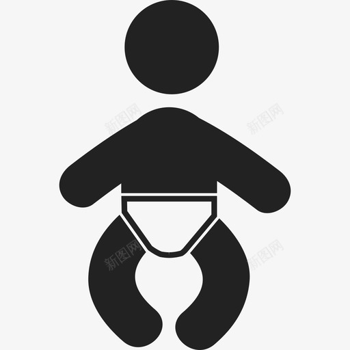 婴儿穿着尿布人类3填充图标svg_新图网 https://ixintu.com 人类3 填充 婴儿穿着尿布