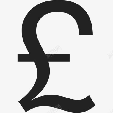 英镑符号商业货币图标图标
