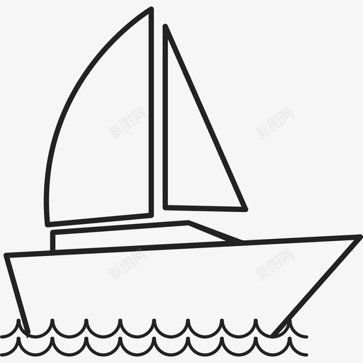 帆船运输ios7集合2图标svg_新图网 https://ixintu.com ios7集合2 帆船 运输