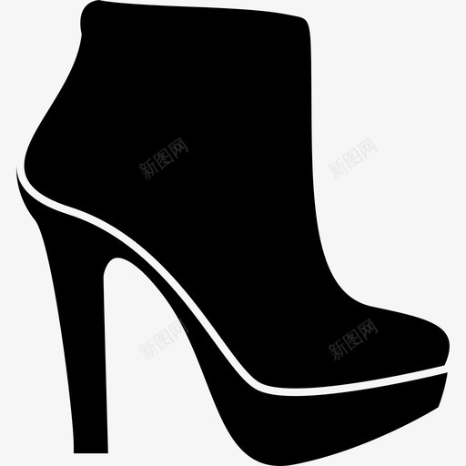 高跟鞋时尚女鞋图标svg_新图网 https://ixintu.com 女鞋 时尚 高跟鞋