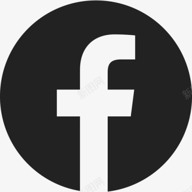 Facebook圆形标志社交媒体Facebook包图标图标