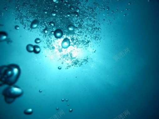 海洋气泡潜水水水下水底化妆品美妆彩妆夏天夏季图底图背景
