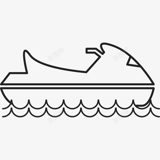 水上摩托艇运输ios7套装2图标svg_新图网 https://ixintu.com ios7套装2 水上摩托艇 运输
