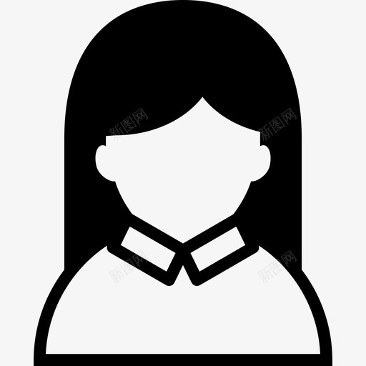 女人人用户集图标svg_新图网 https://ixintu.com 人 女人 用户集