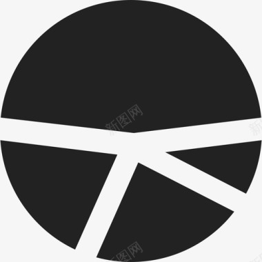 饼图圆圈业务ios7黑色图标图标