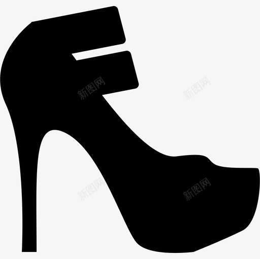 鞋时装女鞋图标svg_新图网 https://ixintu.com 女鞋 时装 鞋
