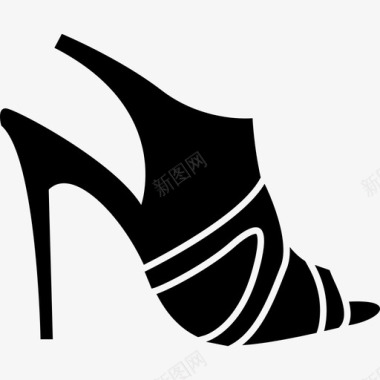 高跟鞋时尚女鞋图标图标