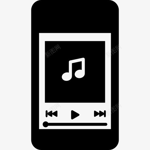 IPhone音乐播放器音乐和声音2图标svg_新图网 https://ixintu.com IPhone音乐播放器 音乐和声音2