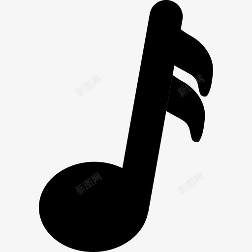音乐黑色音符形状音乐和声音1图标svg_新图网 https://ixintu.com 音乐和声音1 音乐黑色音符形状