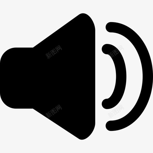 音量接口符号音乐音乐和声音1图标svg_新图网 https://ixintu.com 音乐 音乐和声音1 音量接口符号
