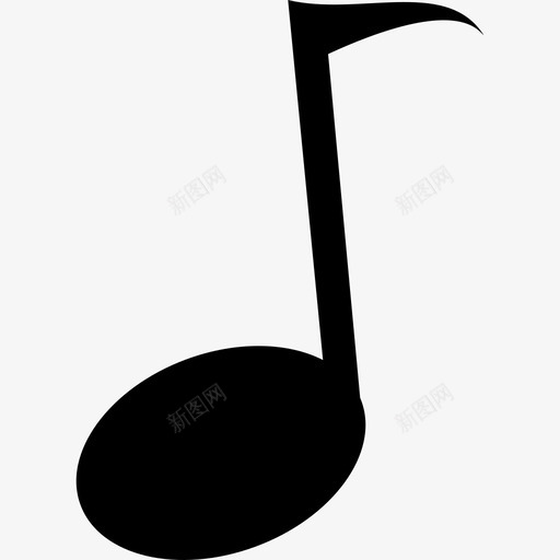 单数音符音乐与声音1图标svg_新图网 https://ixintu.com 单数音符 音乐与声音1