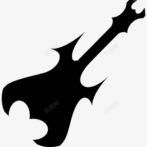 斯派克吉他音乐音乐和声音2图标svg_新图网 https://ixintu.com 斯派克设计吉他 音乐 音乐和声音2