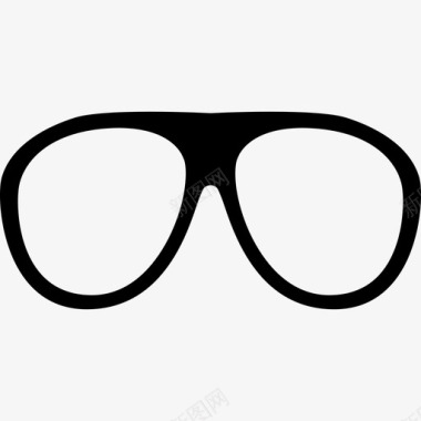 眼镜形状医疗时尚图标图标