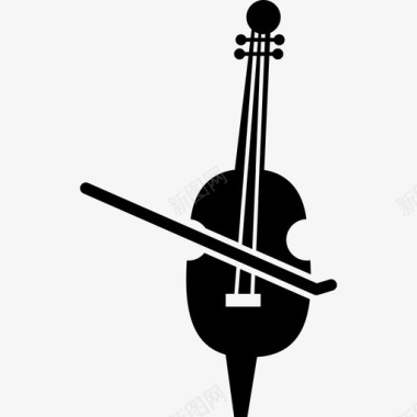 小提琴与弓音乐音乐和声音2图标图标