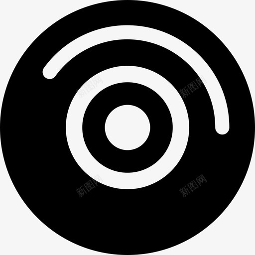 带有白色细节音乐音乐和声音的音频光盘1图标svg_新图网 https://ixintu.com 带有白色细节 音乐 音乐和声音的音频光盘1