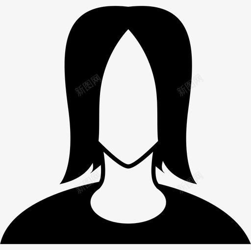 短黑发人脸的特写镜头图标svg_新图网 https://ixintu.com 人 短黑发 脸的特写镜头