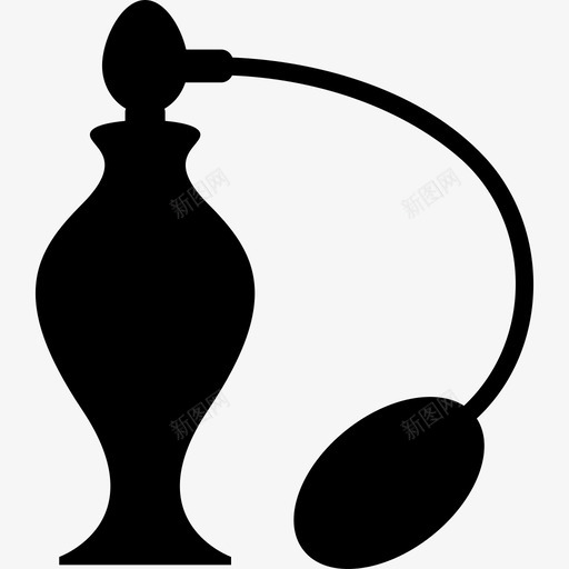 带喷雾器的香水瓶时尚时尚的标志图标svg_新图网 https://ixintu.com 带喷雾器的香水瓶 时尚 时尚的标志