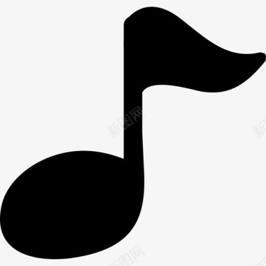 音乐黑色音符形状音乐和声音1图标图标