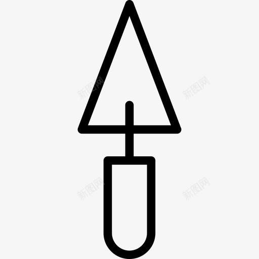 三角铲轮廓工具用具自己动手图标svg_新图网 https://ixintu.com 三角铲轮廓 工具用具 自己动手