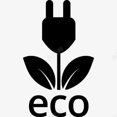 生态能源标志生态图标图标