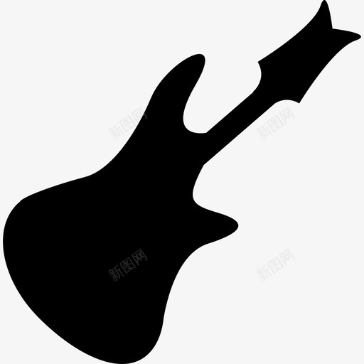 低音吉他剪影音乐音乐和声音1图标svg_新图网 https://ixintu.com 低音吉他剪影 音乐 音乐和声音1