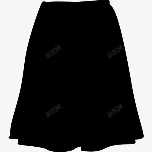 裙子黑色造型时尚时尚偶像图标svg_新图网 https://ixintu.com 时尚 时尚偶像 裙子黑色造型