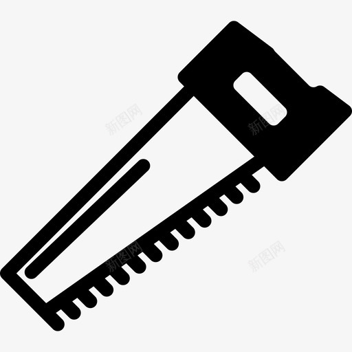 锯子工具和用具自己动手图标svg_新图网 https://ixintu.com 工具和用具 自己动手 锯子