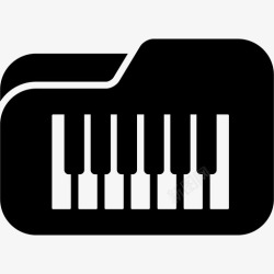 钢琴的文件夹钢琴录音文件夹界面音乐和声音1图标高清图片