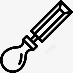 有勺子勺子有把手轮廓工具和用具自己动手图标高清图片