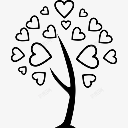 爱之树自然之树生态之树图标svg_新图网 https://ixintu.com 爱之树 生态之树 自然之树