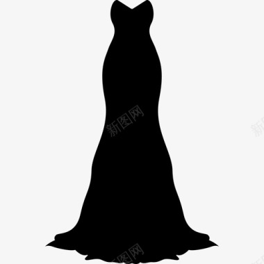 黑色长袍时尚时尚偶像图标图标