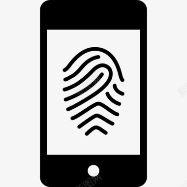 手机指纹图像技术指纹图标图标