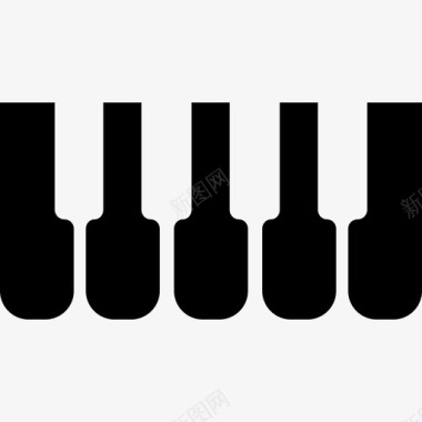 钢琴或合成器键音乐音乐和声音1图标图标