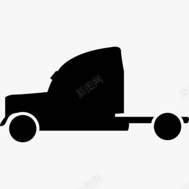 小型卡车运输带轮图标图标