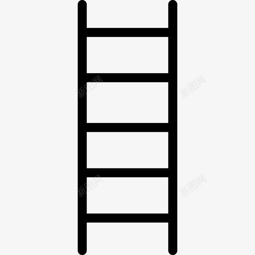 梯子细轮廓工具用具自己动手图标svg_新图网 https://ixintu.com 工具用具 梯子细轮廓 自己动手