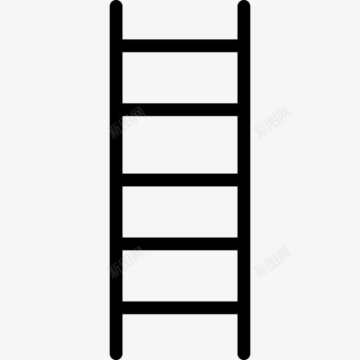 梯子细轮廓工具用具自己动手图标svg_新图网 https://ixintu.com 工具用具 梯子细轮廓 自己动手